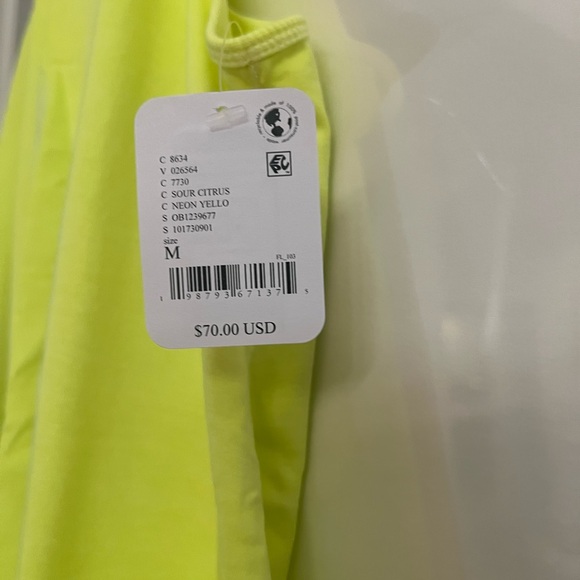 Free People Sour Citrus/Neon Yellow Hot Shot Onesie - Picture 7 of 7